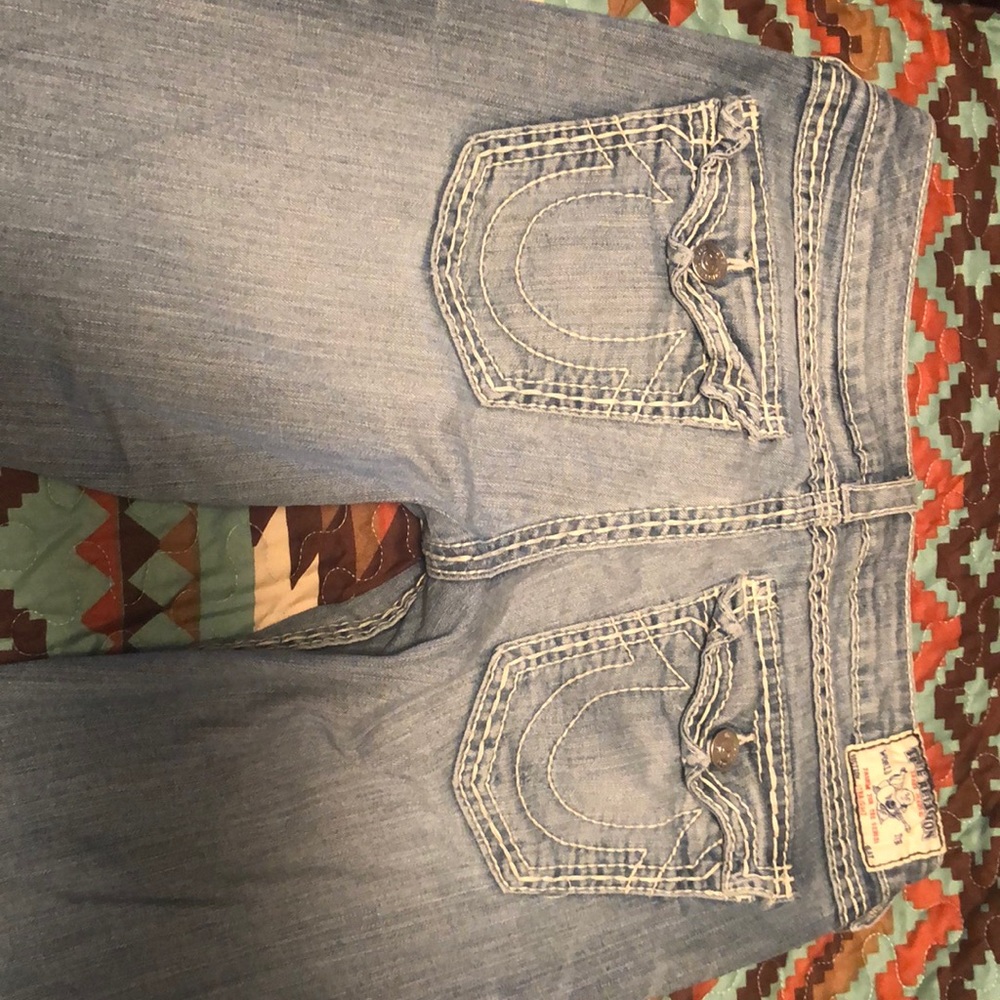 True Religion light wash jeans